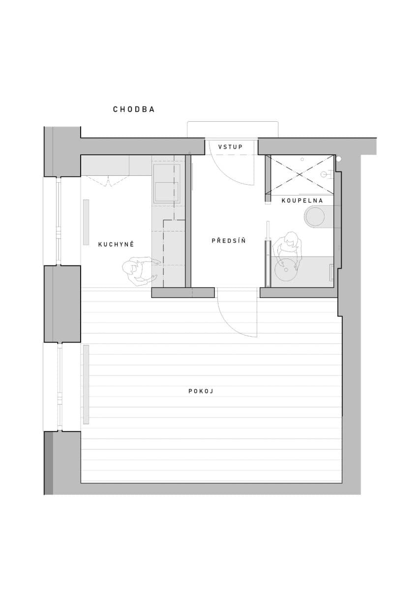 Studio flat to rent, 28 m², Semilská, Prague, Prague Studio flat to rent, 28 m², Semilská, Prague, Prague