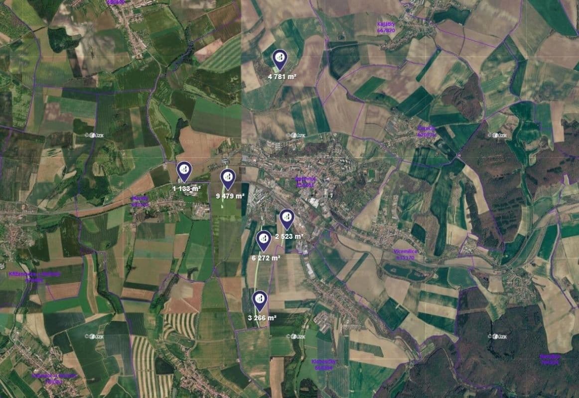 plot for sale, 27,454 m², Bučovice, Jihomoravský Region plot for sale, 27,454 m², Bučovice, Jihomoravský Region
