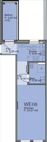 1 bedroom flat to rent, 40 m², Lavesstr. 76, Hanover, Lower Saxony 1 bedroom flat to rent, 40 m², Lavesstr. 76, Hanover, Lower Saxony