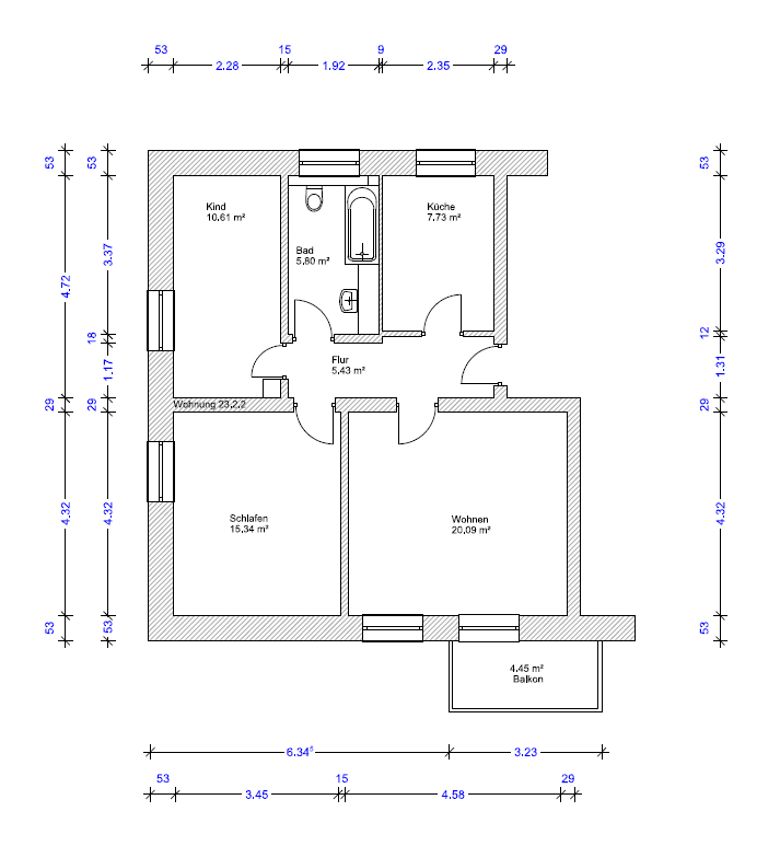 3 bedroom flat to rent, 65 m², Magdeburg, Saxony-Anhalt 3 bedroom flat to rent, 65 m², Magdeburg, Saxony-Anhalt