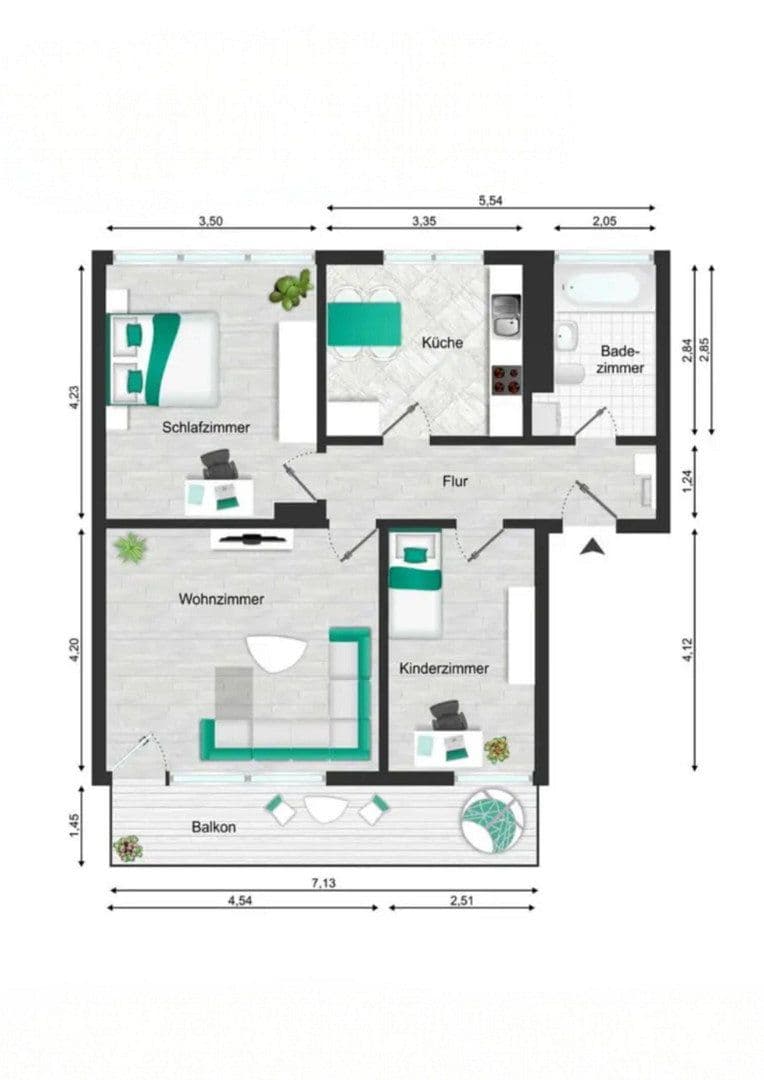 3 bedroom flat to rent, 70 m², Koblenz, Rhineland-Palatinate 3 bedroom flat to rent, 70 m², Koblenz, Rhineland-Palatinate