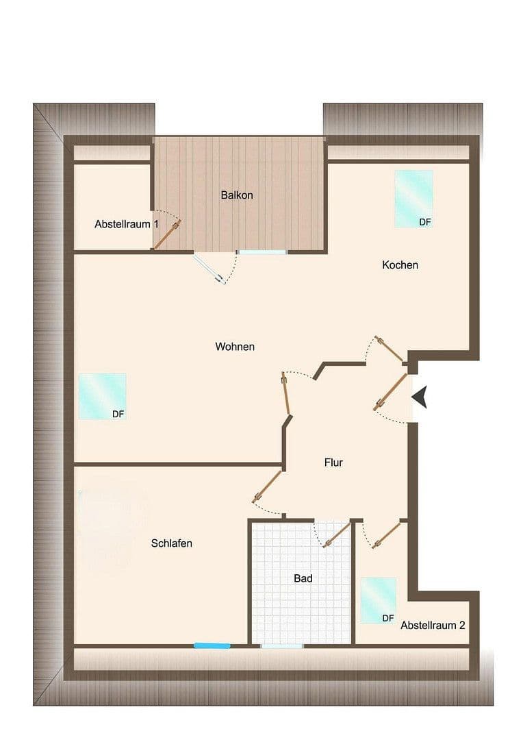 2 bedroom flat to rent, 55 m², Norderschlag 43a, Husum, Schleswig-Holstein 2 bedroom flat to rent, 55 m², Norderschlag 43a, Husum, Schleswig-Holstein