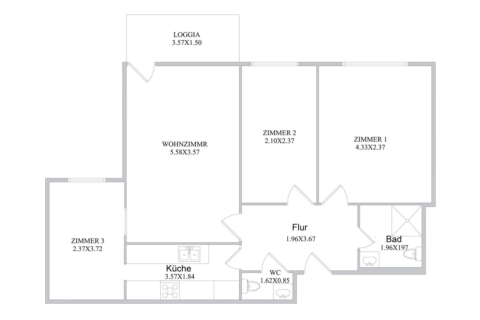 4 bedroom flat for sale, 76 m², Düsseldorfer Str. 138, Ratingen, North Rhine-Westphalia 4 bedroom flat for sale, 76 m², Düsseldorfer Str. 138, Ratingen, North Rhine-Westphalia