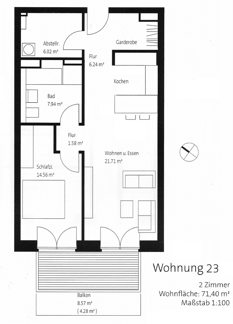 2 bedroom flat to rent, 72 m², Schlossplatz 4, Kiel, Schleswig-Holstein 2 bedroom flat to rent, 72 m², Schlossplatz 4, Kiel, Schleswig-Holstein