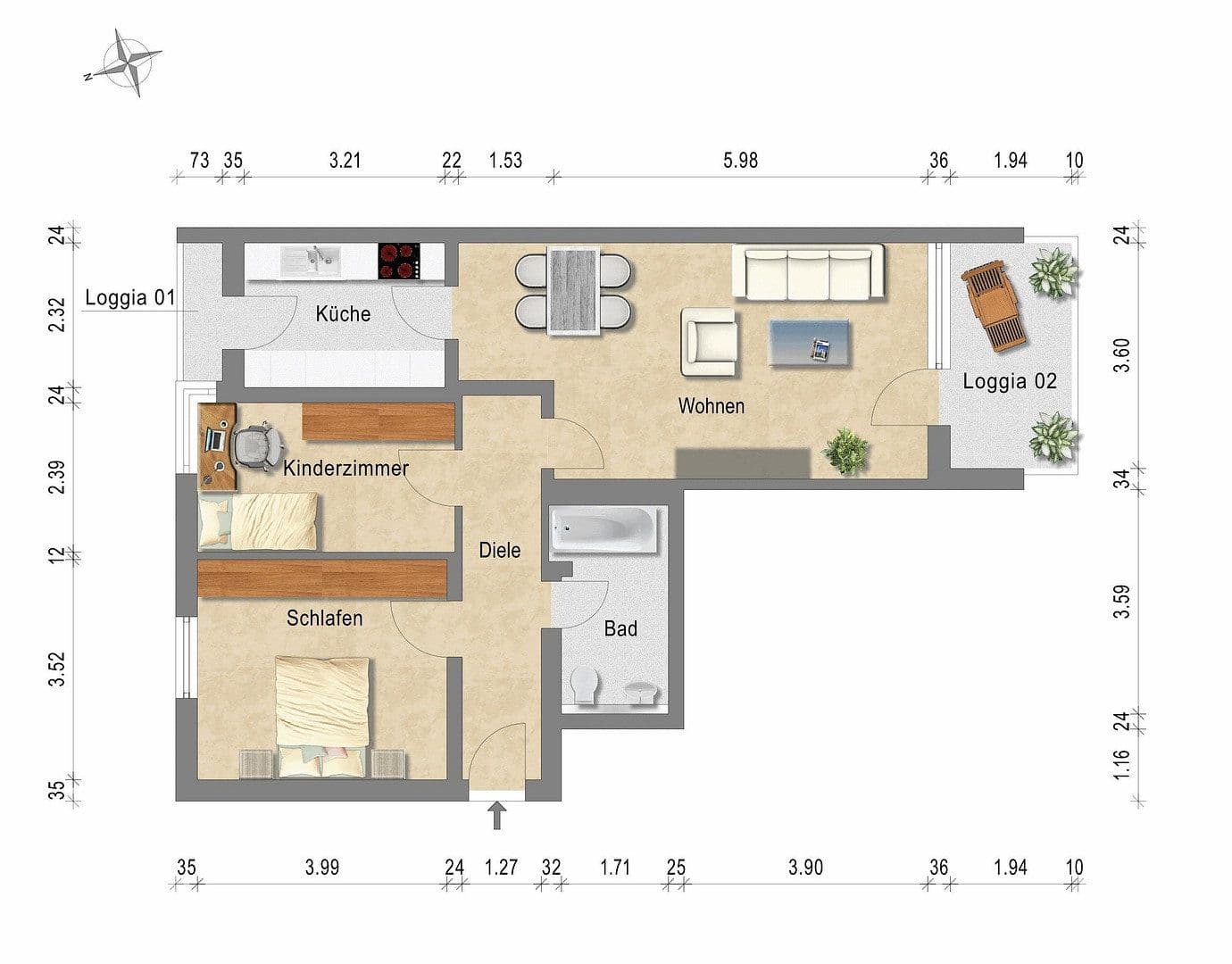 3 bedroom flat for sale, 75 m², München, Bavaria 3 bedroom flat for sale, 75 m², München, Bavaria
