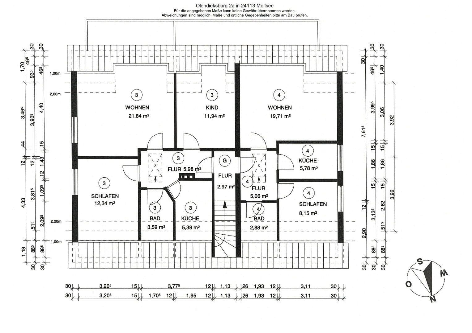 3 bedroom flat to rent, 61 m², Olendieksbarg 2a, Molfsee, Schleswig-Holstein 3 bedroom flat to rent, 61 m², Olendieksbarg 2a, Molfsee, Schleswig-Holstein