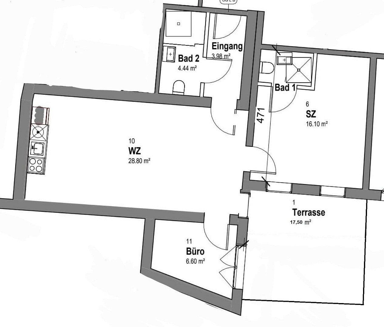 1 bedroom with open-plan kitchen flat to rent, 71 m², Schmidtstraße 8, Rüdesheim am Rhein, Hesse 1 bedroom with open-plan kitchen flat to rent, 71 m², Schmidtstraße 8, Rüdesheim am Rhein, Hesse