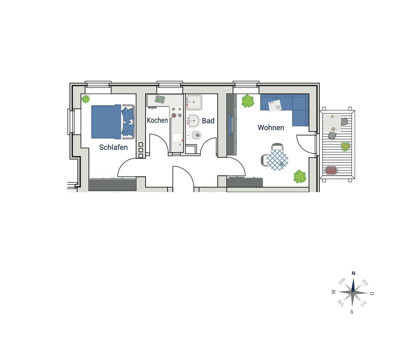 2 bedroom flat to rent, 47 m², Thamsbrücker Str. 49, Bad Langensalza, Thuringia 2 bedroom flat to rent, 47 m², Thamsbrücker Str. 49, Bad Langensalza, Thuringia