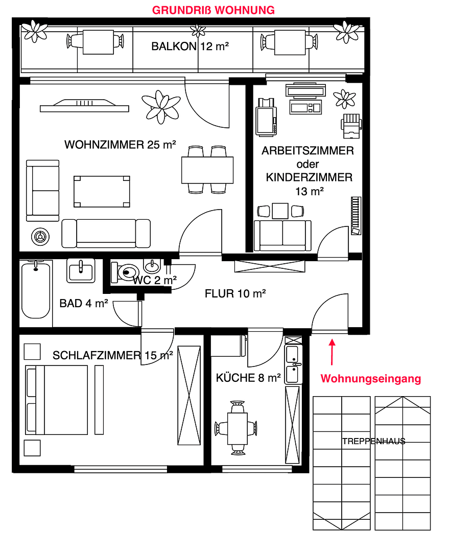 3 bedroom flat to rent, 83 m², Tostedt, Lower Saxony 3 bedroom flat to rent, 83 m², Tostedt, Lower Saxony