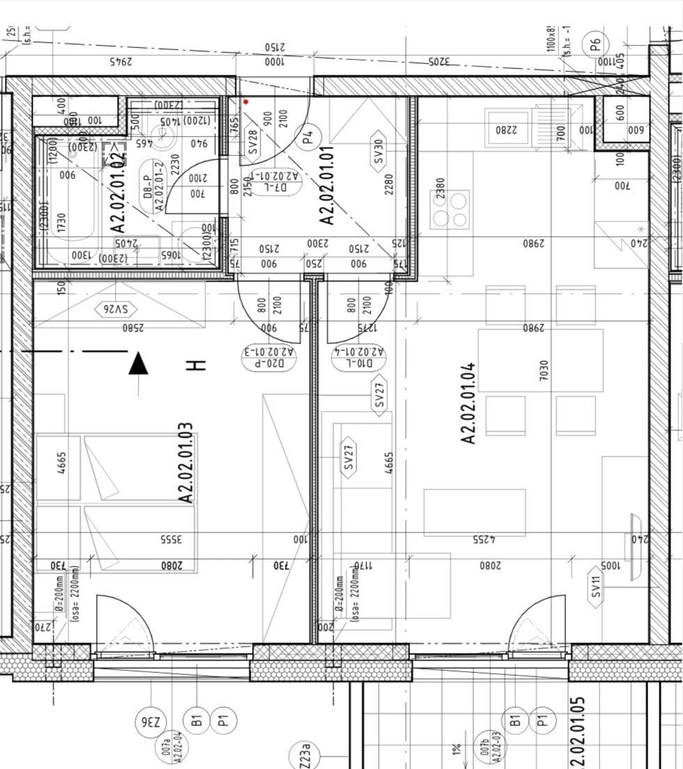 1 bedroom with open-plan kitchen flat to rent, 54 m², Nebřenická, Prague, Prague 1 bedroom with open-plan kitchen flat to rent, 54 m², Nebřenická, Prague, Prague