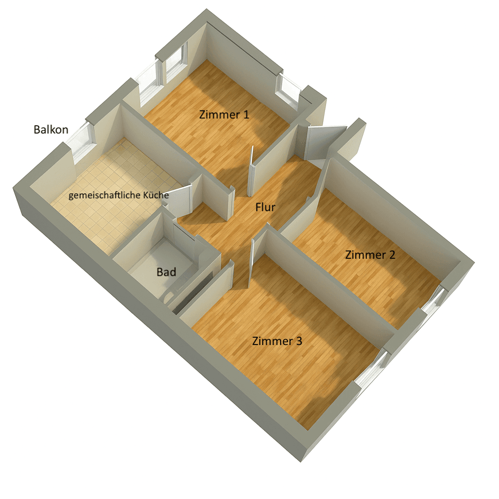 4 bedroom flat to rent, 70 m², Mainz, Rhineland-Palatinate 4 bedroom flat to rent, 70 m², Mainz, Rhineland-Palatinate