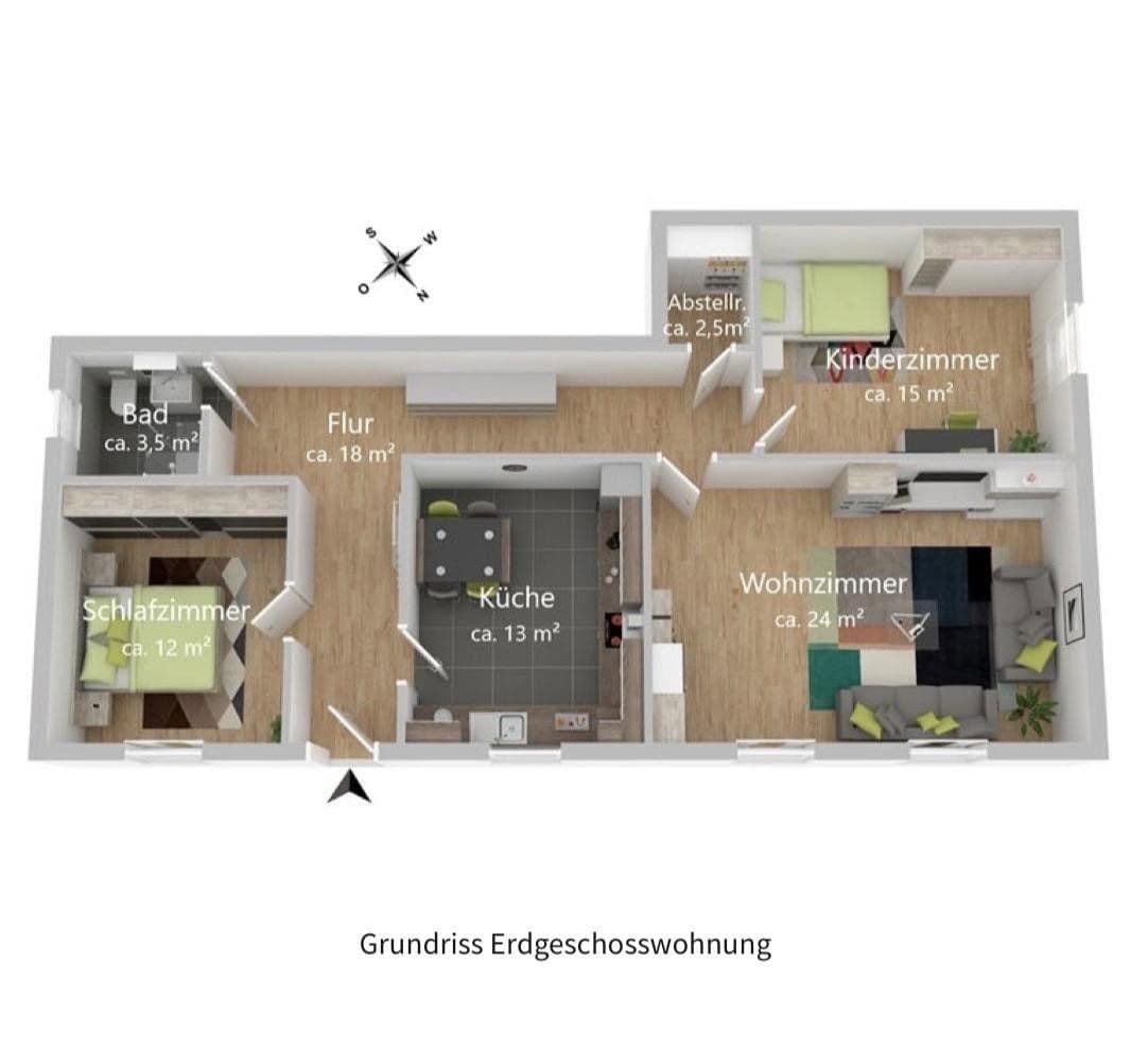 3 bedroom flat to rent, 88 m², Wischer Str. 4, Hechthausen, Lower Saxony 3 bedroom flat to rent, 88 m², Wischer Str. 4, Hechthausen, Lower Saxony