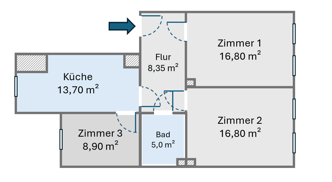 3 bedroom flat for sale, 70 m², Leipzig, Saxony 3 bedroom flat for sale, 70 m², Leipzig, Saxony