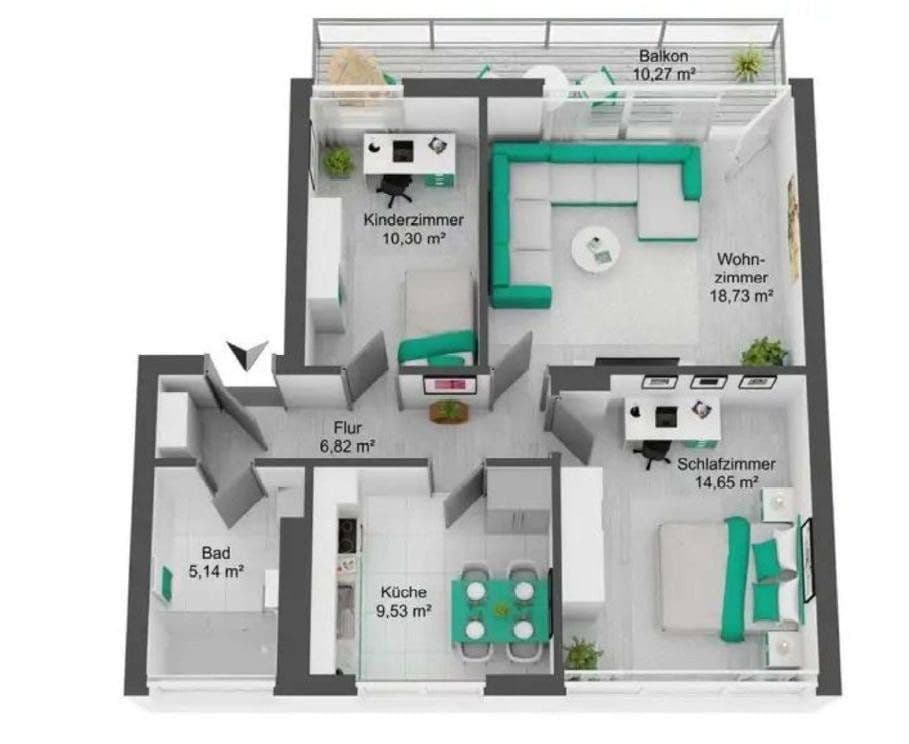 3 bedroom flat for sale, 70 m², Koblenz, Rhineland-Palatinate 3 bedroom flat for sale, 70 m², Koblenz, Rhineland-Palatinate