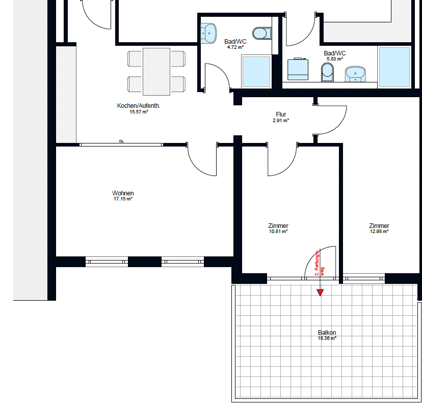 4 bedroom flat to rent, 80 m², Moltkestraße 56, Heilbronn, Baden-Württemberg 4 bedroom flat to rent, 80 m², Moltkestraße 56, Heilbronn, Baden-Württemberg
