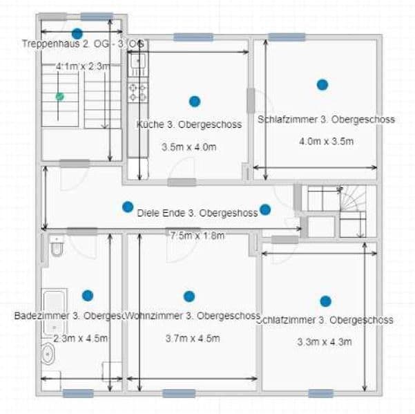 3 bedroom flat to rent, 83 m², Dürener Straße 17, Dortmund, North Rhine-Westphalia 3 bedroom flat to rent, 83 m², Dürener Straße 17, Dortmund, North Rhine-Westphalia