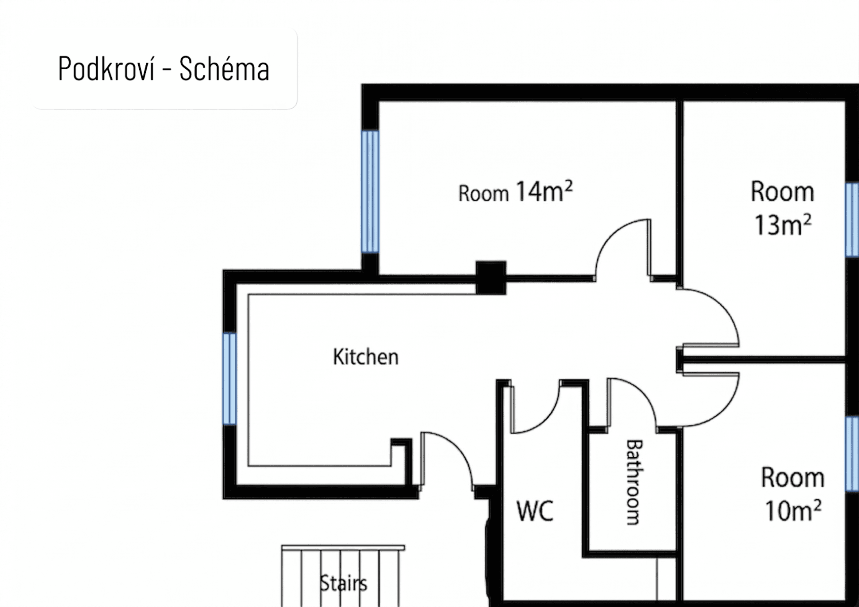 3 bedroom flat to rent, 60 m², Svitavská, Brno, Jihomoravský Region 3 bedroom flat to rent, 60 m², Svitavská, Brno, Jihomoravský Region