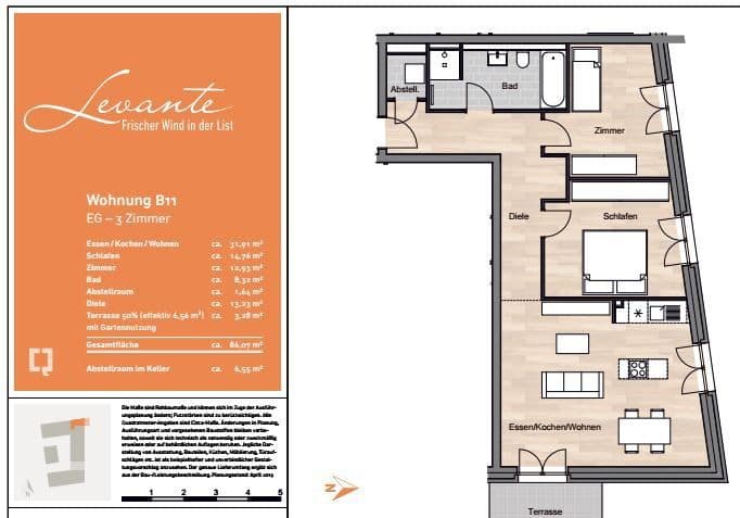 3 bedroom flat to rent, 86 m², Gerrit-Engelke-Straße 27, Hanover, Lower Saxony 3 bedroom flat to rent, 86 m², Gerrit-Engelke-Straße 27, Hanover, Lower Saxony