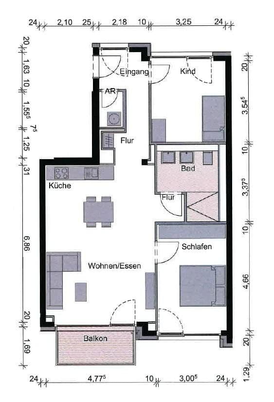3 bedroom flat to rent, 80 m², Rotterdammerplatz 14, Mainz, Rhineland-Palatinate 3 bedroom flat to rent, 80 m², Rotterdammerplatz 14, Mainz, Rhineland-Palatinate