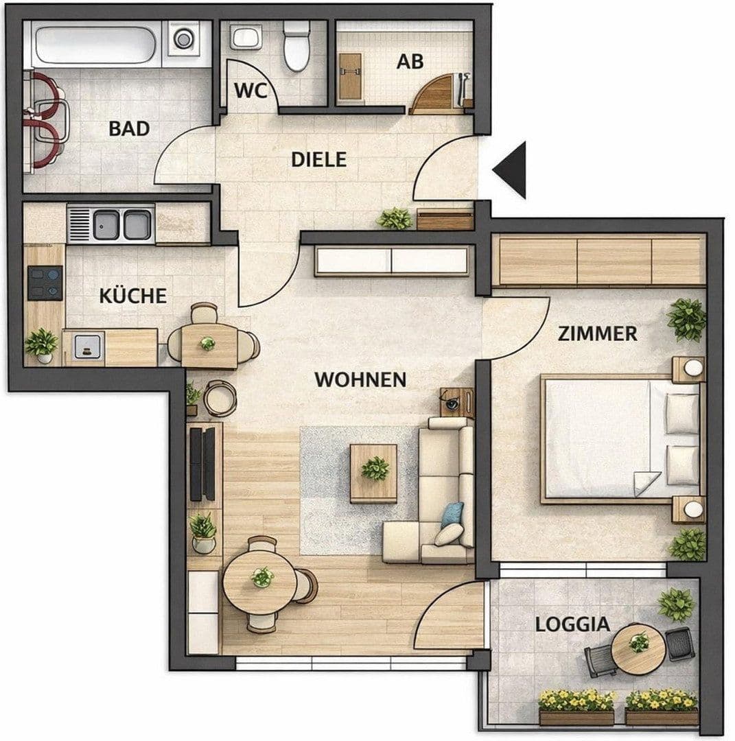 2 bedroom flat for sale, 52 m², Fürth, Bavaria 2 bedroom flat for sale, 52 m², Fürth, Bavaria