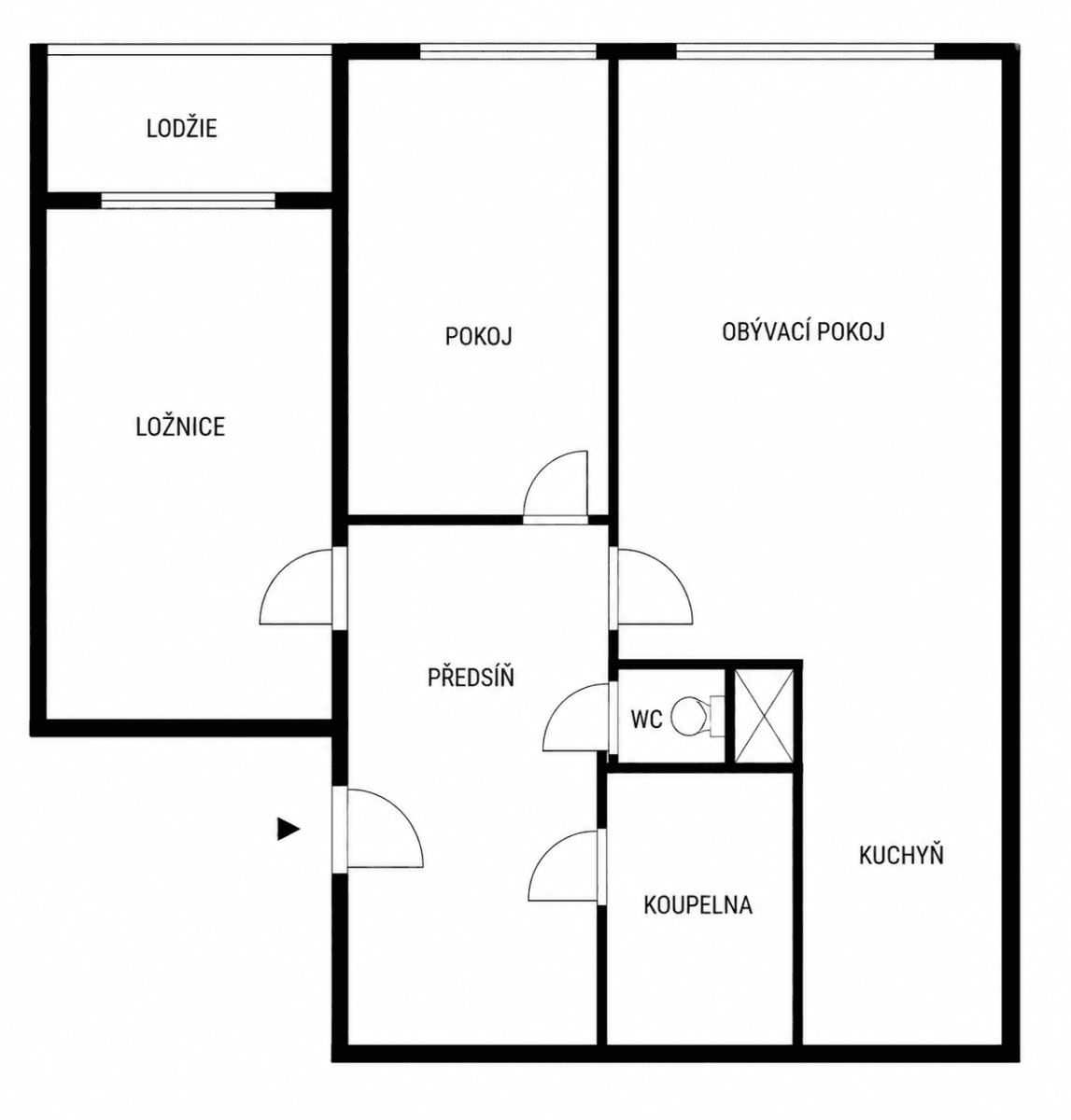 2 bedroom with open-plan kitchen flat for sale, 57 m², Radomská, Prague, Prague 2 bedroom with open-plan kitchen flat for sale, 57 m², Radomská, Prague, Prague
