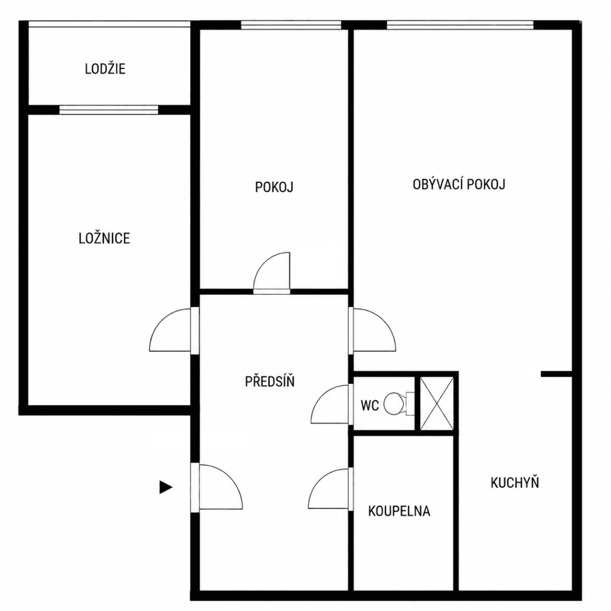 2 bedroom with open-plan kitchen flat for sale, 60 m², Radomská, Prague, Prague 2 bedroom with open-plan kitchen flat for sale, 60 m², Radomská, Prague, Prague