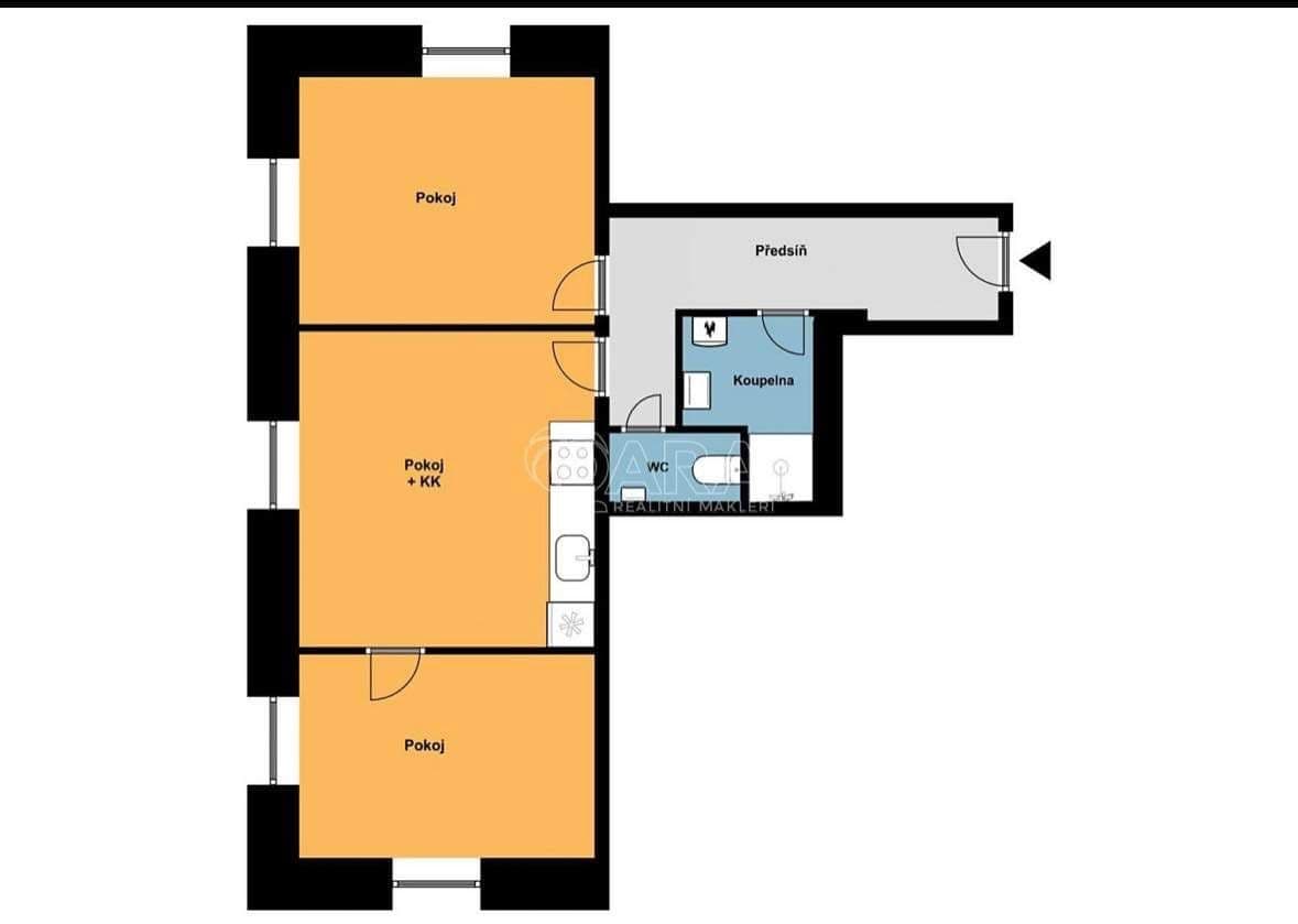 2 bedroom with open-plan kitchen flat to rent, 54 m², Daleké Dušníky, Středočeský Region 2 bedroom with open-plan kitchen flat to rent, 54 m², Daleké Dušníky, Středočeský Region