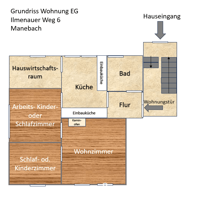 2 bedroom with open-plan kitchen flat to rent, 86 m², Ilmenauer Weg 6, Ilmenau, Thuringia 2 bedroom with open-plan kitchen flat to rent, 86 m², Ilmenauer Weg 6, Ilmenau, Thuringia