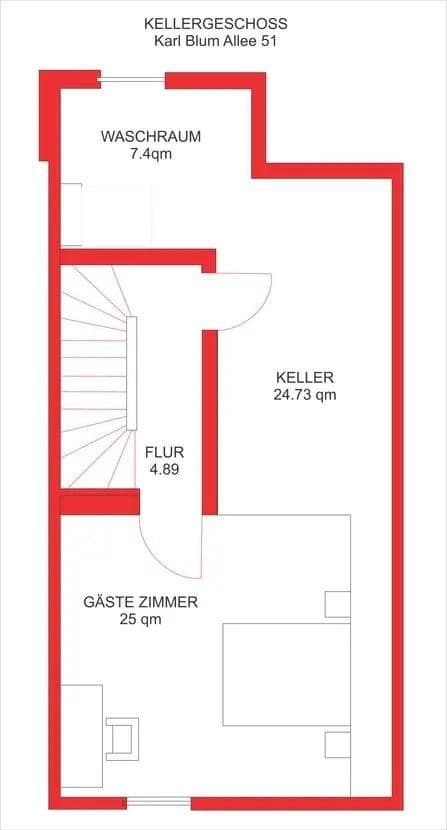 house to rent, 143 m², Karl-Blum-Allee 51, Frankfurt, Hesse house to rent, 143 m², Karl-Blum-Allee 51, Frankfurt, Hesse