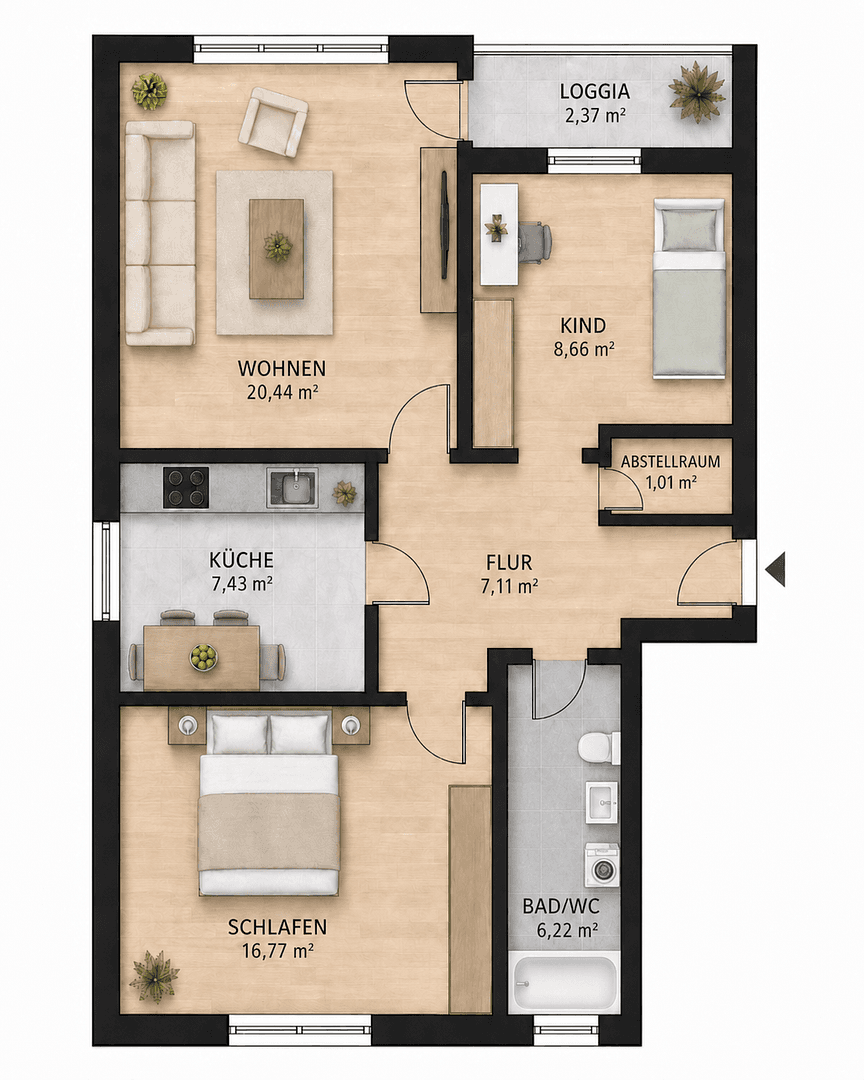 4 bedroom flat for sale, 80 m², Minden, North Rhine-Westphalia 4 bedroom flat for sale, 80 m², Minden, North Rhine-Westphalia
