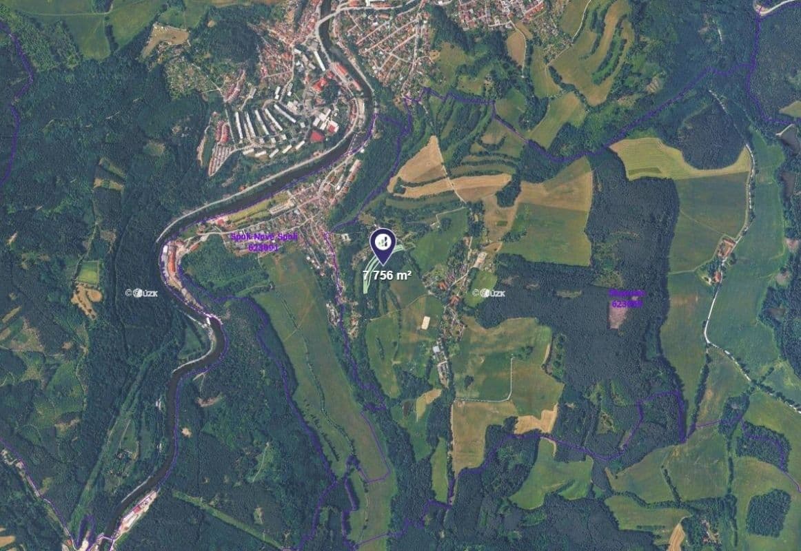 plot for sale, 7,756 m², Český Krumlov, Jihočeský Region plot for sale, 7,756 m², Český Krumlov, Jihočeský Region