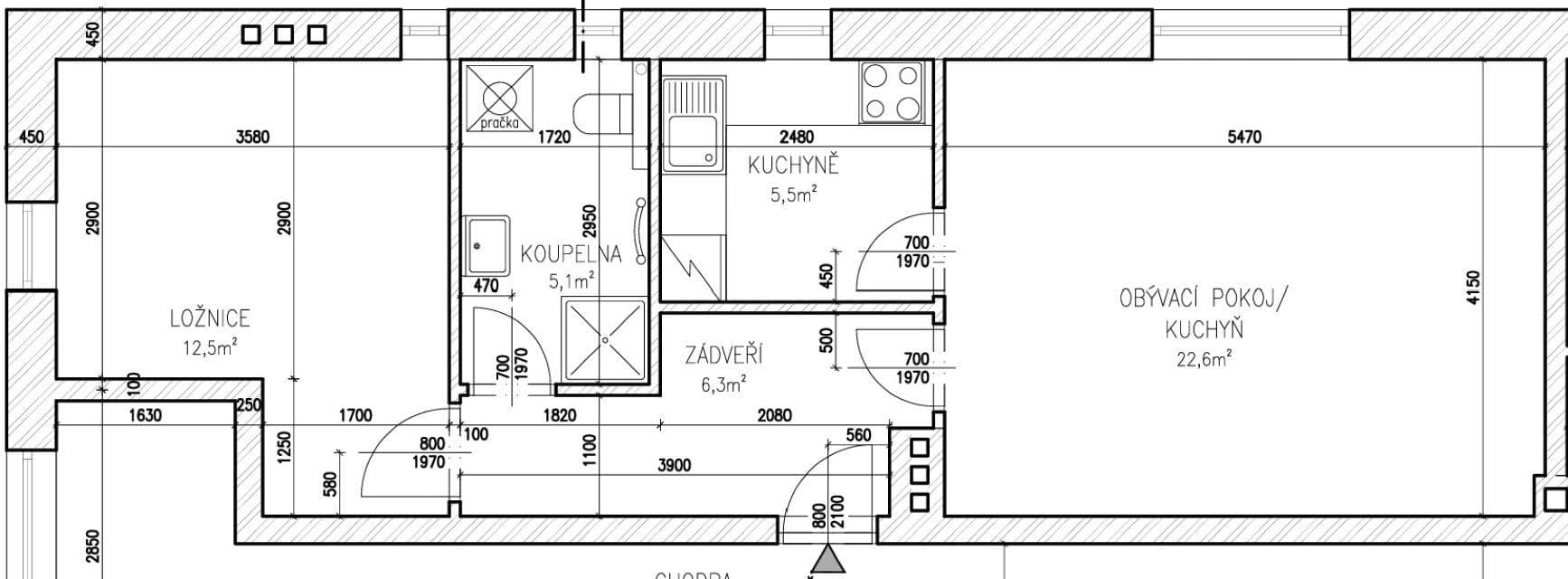 2 bedroom flat to rent, 52 m², Postupice, Středočeský Region 2 bedroom flat to rent, 52 m², Postupice, Středočeský Region