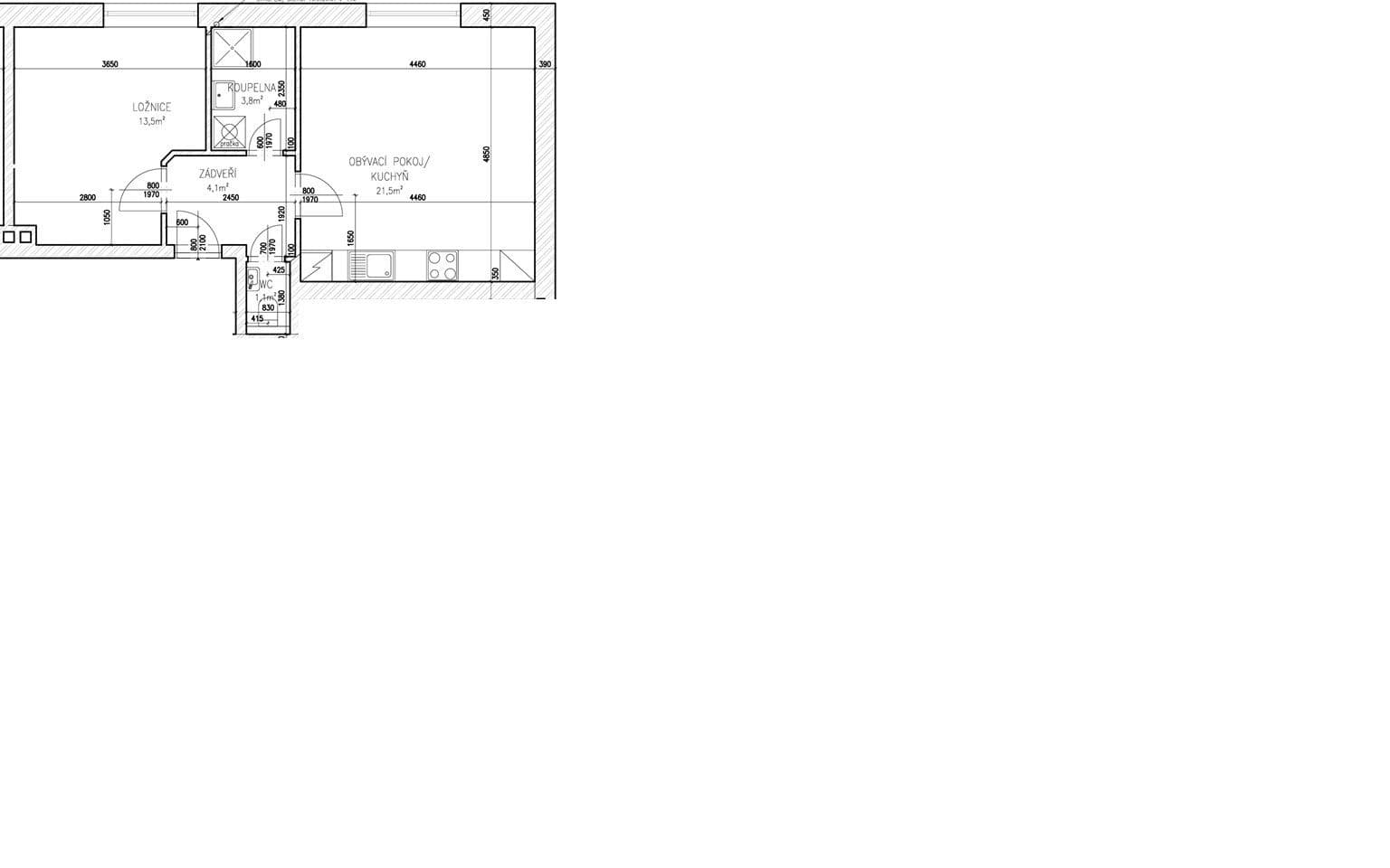 1 bedroom with open-plan kitchen flat to rent, 44 m², Postupice, Středočeský Region 1 bedroom with open-plan kitchen flat to rent, 44 m², Postupice, Středočeský Region