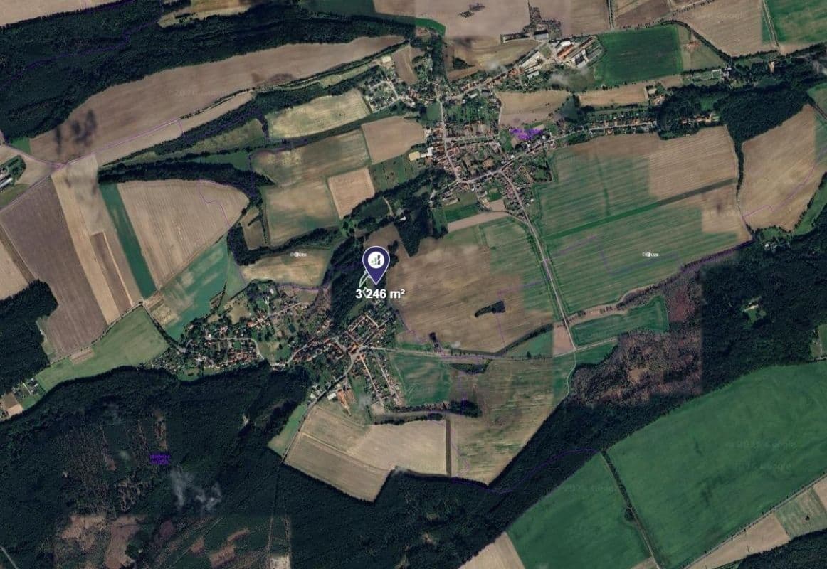 plot for sale, 3,246 m², Hradečno, Středočeský Region plot for sale, 3,246 m², Hradečno, Středočeský Region