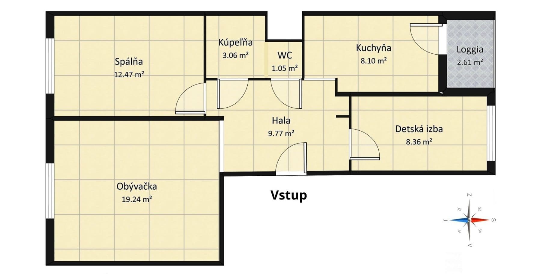 3 bedroom flat for sale, 63 m², Kríková, Vrakuňa, Bratislavský Region 3 bedroom flat for sale, 63 m², Kríková, Vrakuňa, Bratislavský Region