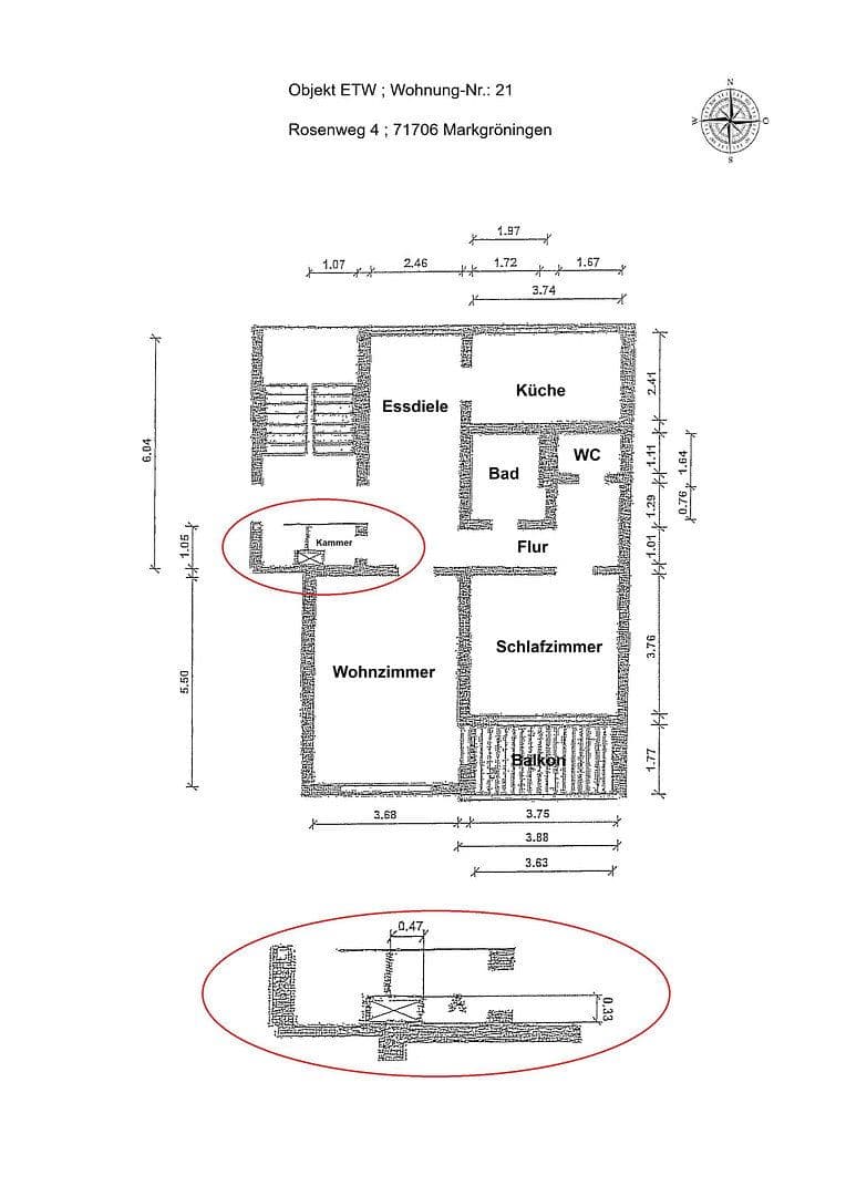 1 bedroom with open-plan kitchen flat for sale, 75 m², Rosenweg 4, Markgröningen, Baden-Württemberg 1 bedroom with open-plan kitchen flat for sale, 75 m², Rosenweg 4, Markgröningen, Baden-Württemberg