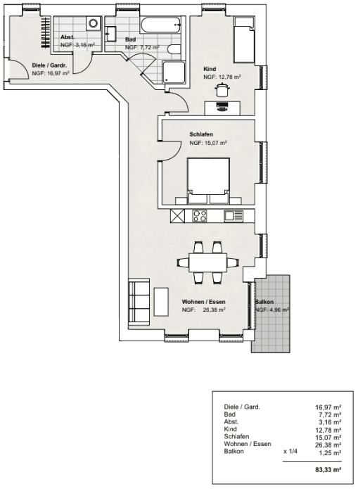 3 bedroom flat to rent, 84 m², Am Brüggeberge 14, Wolfenbüttel, Lower Saxony 3 bedroom flat to rent, 84 m², Am Brüggeberge 14, Wolfenbüttel, Lower Saxony