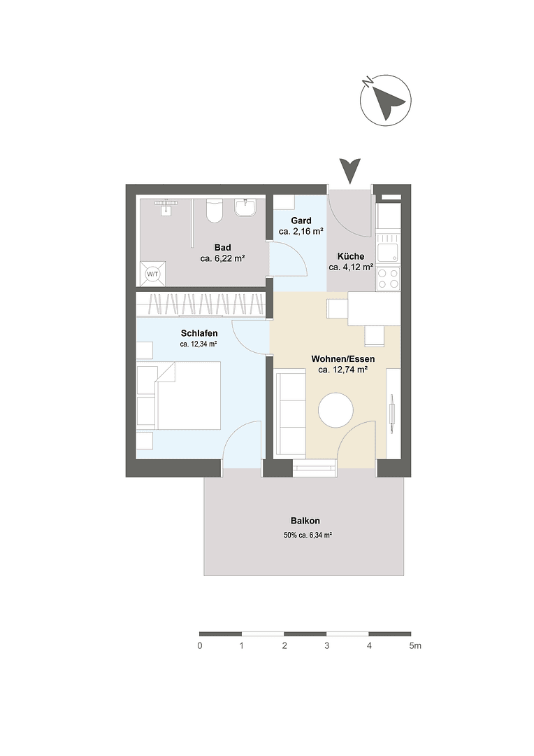 2 bedroom flat for sale, 44 m², Babenhauser Straße 11, Boos, Bavaria 2 bedroom flat for sale, 44 m², Babenhauser Straße 11, Boos, Bavaria