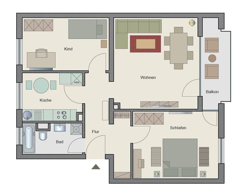 3 bedroom flat to rent, 72 m², Im Fiedlersee 16, Darmstadt, Hesse 3 bedroom flat to rent, 72 m², Im Fiedlersee 16, Darmstadt, Hesse