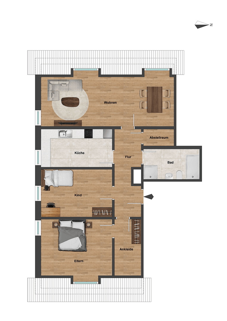 3 bedroom flat to rent, 94 m², Nürnberg, Bavaria 3 bedroom flat to rent, 94 m², Nürnberg, Bavaria