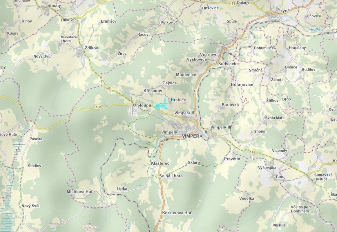 plot for sale, 9,729 m², Vimperk, Jihočeský Region plot for sale, 9,729 m², Vimperk, Jihočeský Region