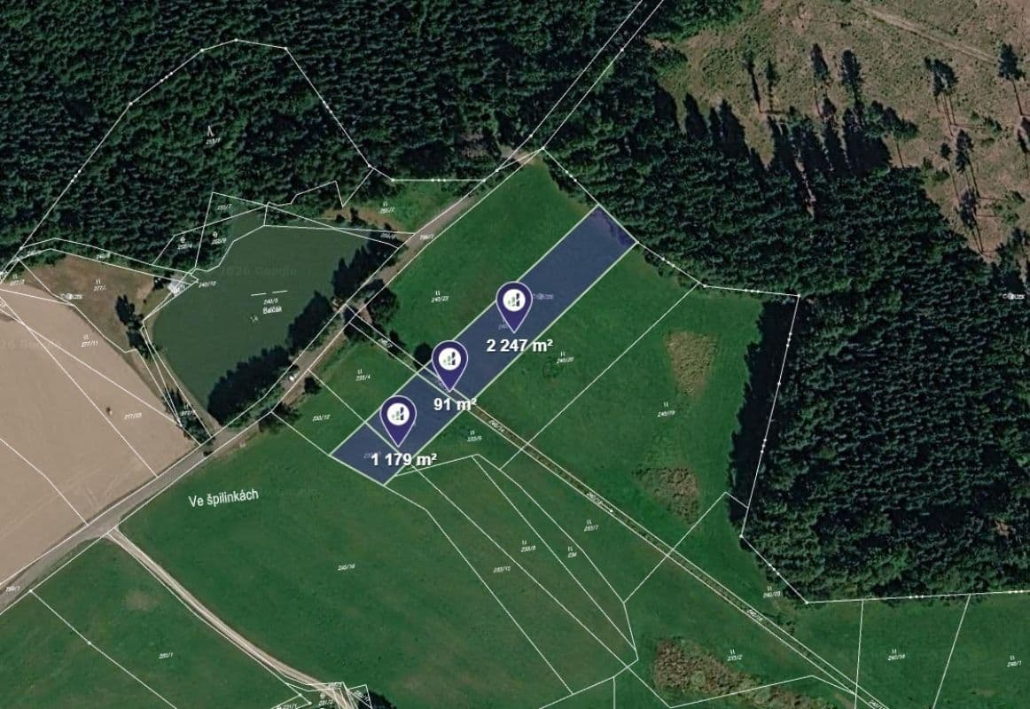 plot for sale, 879 m², Třebětín, Středočeský Region plot for sale, 879 m², Třebětín, Středočeský Region