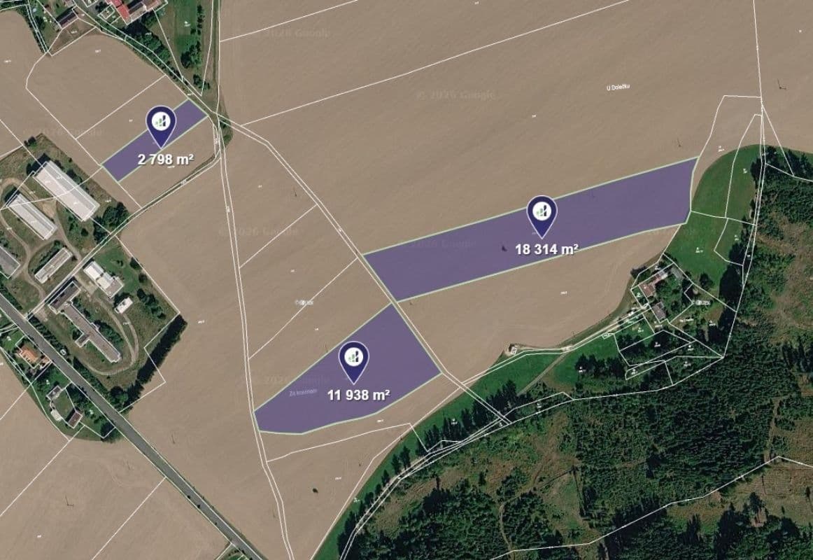 plot for sale, 8,263 m², Třebětín, Středočeský Region plot for sale, 8,263 m², Třebětín, Středočeský Region