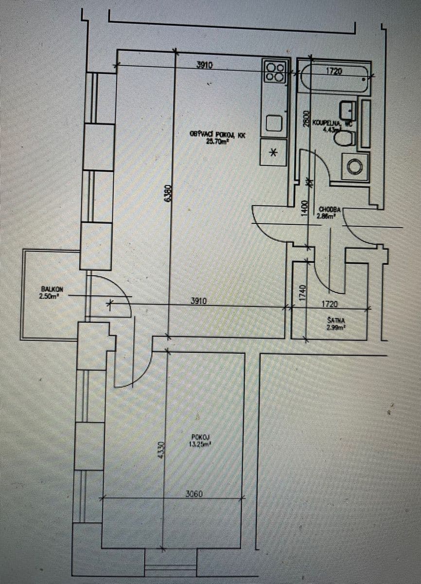 1 bedroom with open-plan kitchen flat to rent, 55 m², Podhorská, Jablonec nad Nisou, Liberecký Region 1 bedroom with open-plan kitchen flat to rent, 55 m², Podhorská, Jablonec nad Nisou, Liberecký Region