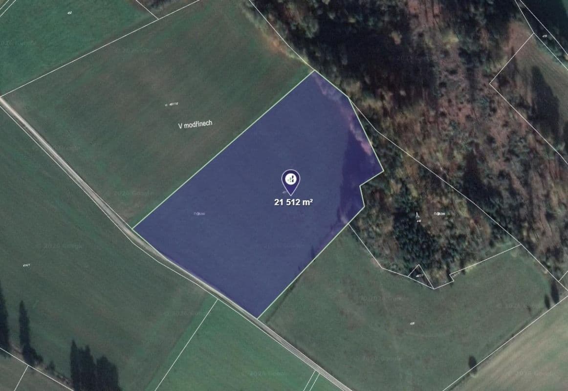plot for sale, 21,512 m², Vyskytná nad Jihlavou, Vysočina Region plot for sale, 21,512 m², Vyskytná nad Jihlavou, Vysočina Region