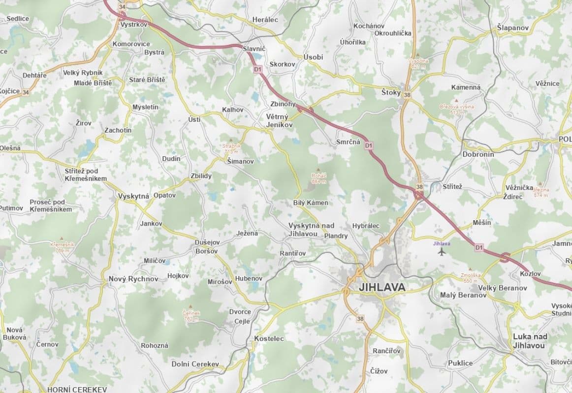 plot for sale, 21,512 m², Vyskytná nad Jihlavou, Vysočina Region plot for sale, 21,512 m², Vyskytná nad Jihlavou, Vysočina Region