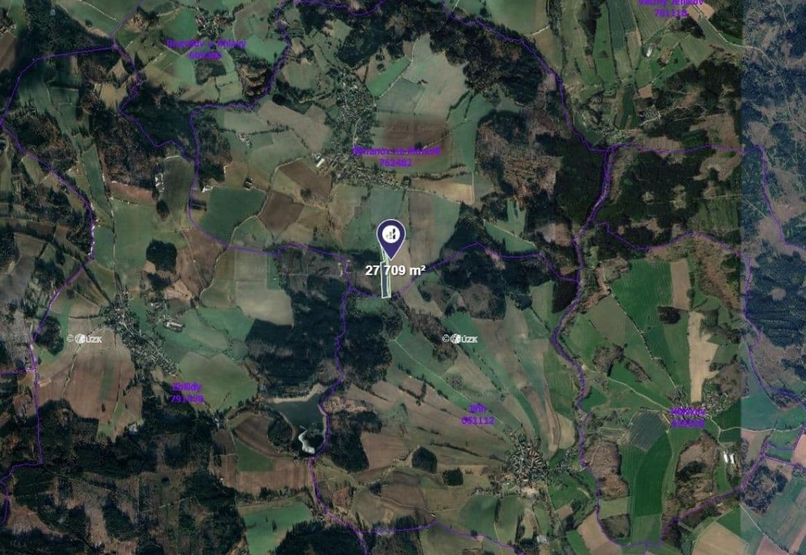 plot for sale, 27,709 m², Šimanov, Vysočina Region plot for sale, 27,709 m², Šimanov, Vysočina Region