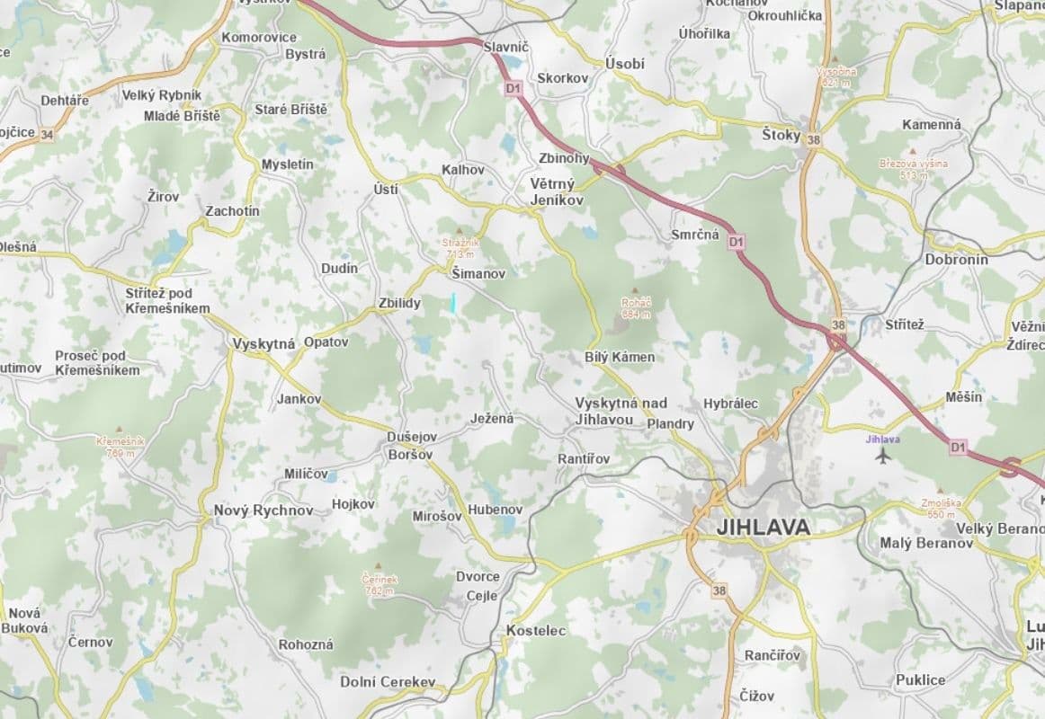 plot for sale, 27,709 m², Šimanov, Vysočina Region plot for sale, 27,709 m², Šimanov, Vysočina Region