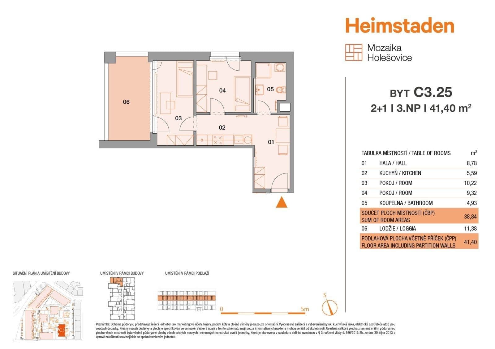 2 bedroom flat to rent, 44 m², Vrbenského, Prague, Prague 2 bedroom flat to rent, 44 m², Vrbenského, Prague, Prague