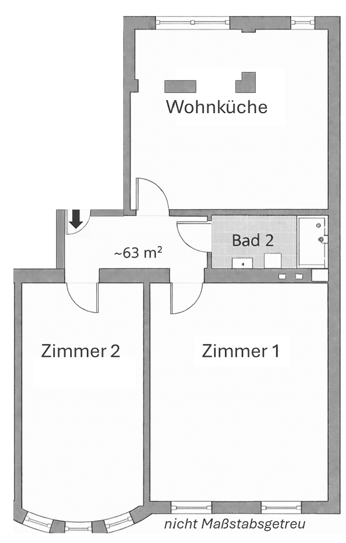 3 bedroom flat to rent, 63 m², Essen, North Rhine-Westphalia 3 bedroom flat to rent, 63 m², Essen, North Rhine-Westphalia